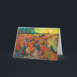 The Red Vineyard by Vincent van Gogh Card<br><div class="desc">The Red Vineyard,  famous painting by Vincent van Gogh,  1888.</div>