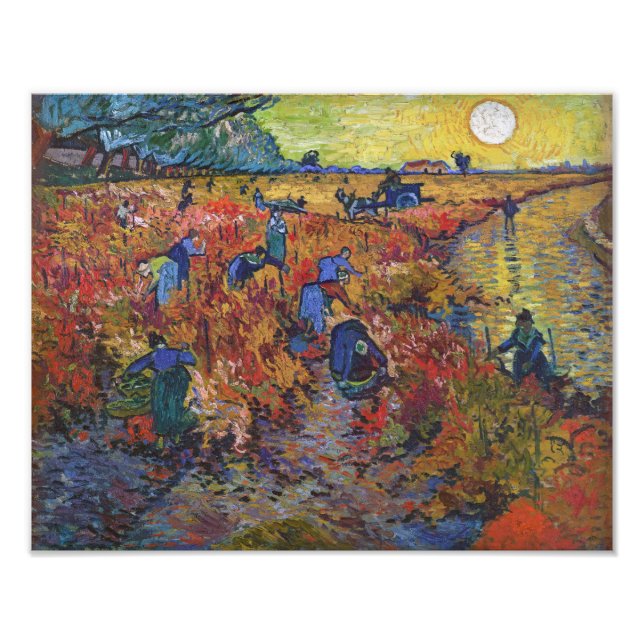 The Red Vineyard | Vincent van Gogh | Photo Print (Front)