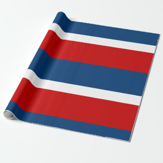 The Red White and Blue Matte Wrapping Paper