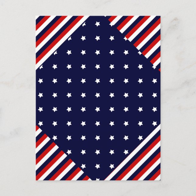 The Red, White, & Blue Postcard (Front)