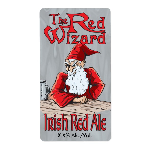 The Red Wizard Irish Red Ale (Front)