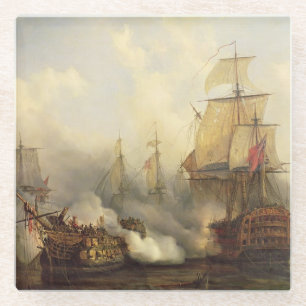 The Redoutable at Trafalgar, 21st October 1805 Glass Coaster