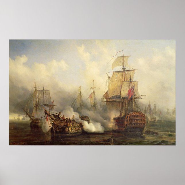 The Redoutable at Trafalgar, 21st October 1805 Poster (Front)