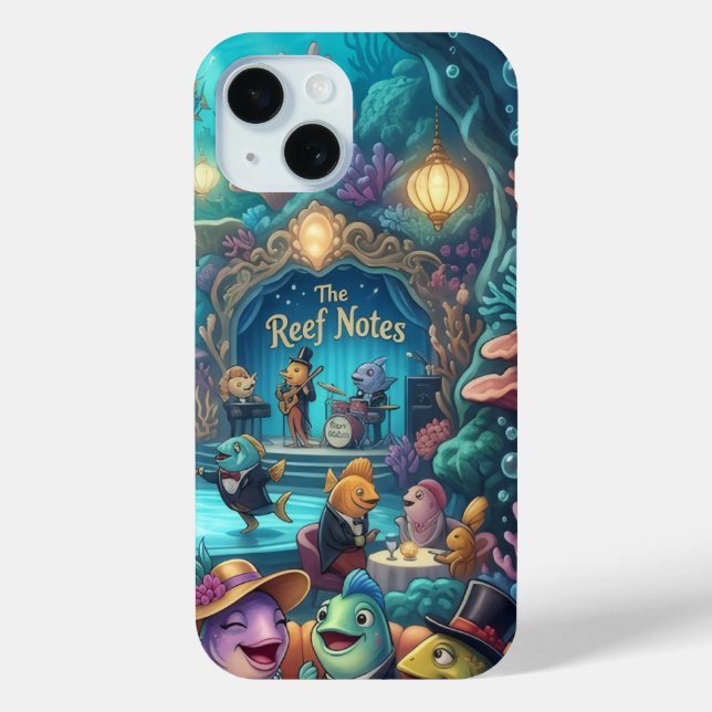 The Reef Notes Underwater Band iPhone Case  (Back)