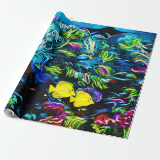 The Reef wrapping paper