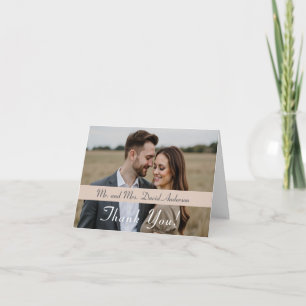 The Refined Catholic Wedding Folded Thank You Card