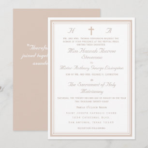 The Refined Catholic Wedding Invitation