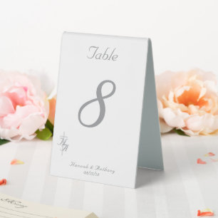 The Refined Catholic Wedding Table Number
