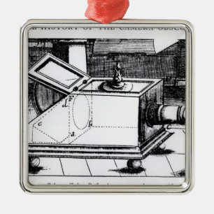 The reflex box camera obscura metal tree decoration