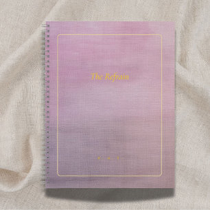 The Refrain   Personalized Mauve Poem Notebook