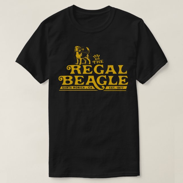 The Regal Beagle Santa Monica CA T-Shirt (Design Front)