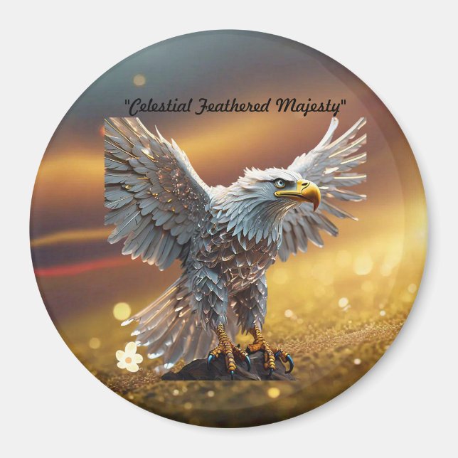 "The Regal Crystal Eagle" Magnet (Front)
