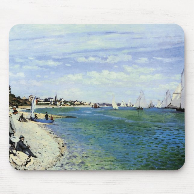 The Regatta at Saint-Adresse Mouse Pad (Front)