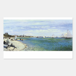 The Regatta at Saint-Adresse Rectangular Sticker
