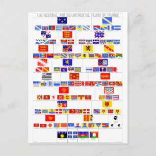The Regional and Departmental Flags of France Postcard