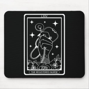The Registered Nurse Tarot Card Rn Stethoscope Wit Mouse Pad