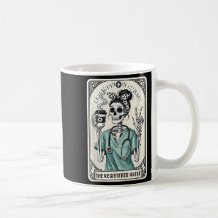 The Registered Nurse Tarot Card Skeleton Rn Nursin Coffee Mug