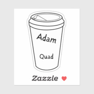 The Regulars of Amanda Lexie Adam Coffee Sticker