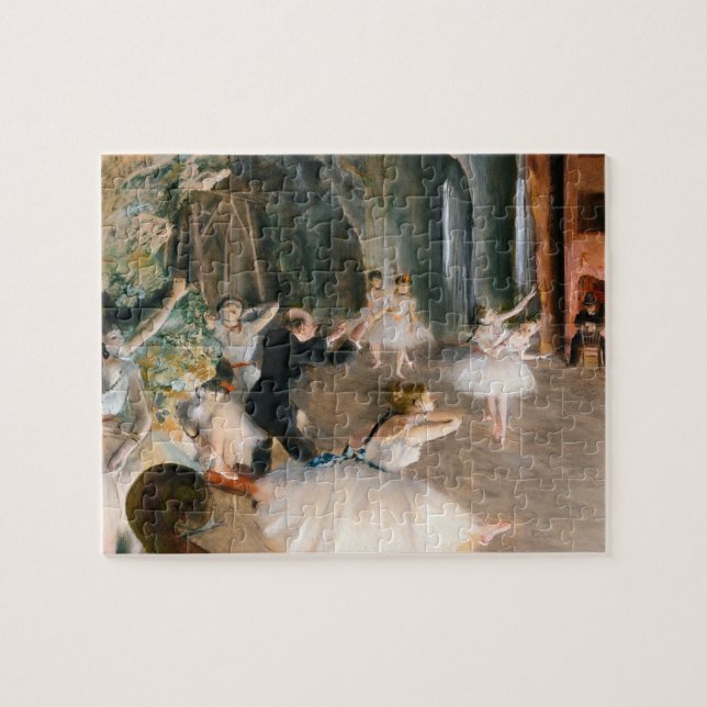 The Rehearsal Onstage by Edgar Degas Jigsaw Puzzle (Horizontal)