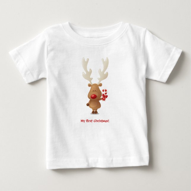 the reindeer baby tee (Front)