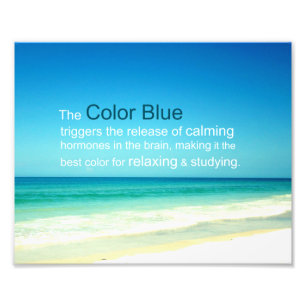 The Relaxing Calming Colour Blue of Sea & Sky Photo Print
