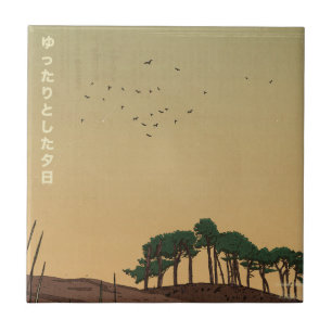 The Relaxing Evening Sunset Ceramic Tile