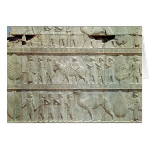 the relief frieze on the East stairway