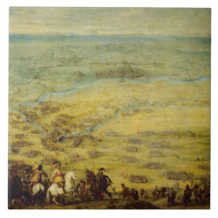 The Relief of the Fortress of Lerida Ceramic Tile