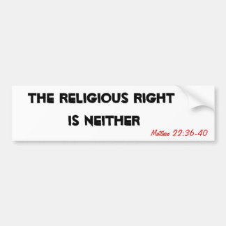 The Religious Right is Neither Bumper Sticker