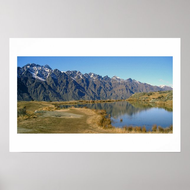 The Remarkables, Queenstown, New Zealand Poster (Front)