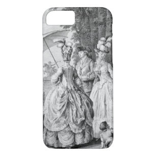 The Rendezvous at Marly, engraved by Carl Guttenbe iPhone 8/7 Case