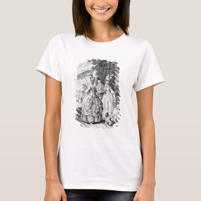 The Rendezvous at Marly, engraved by Carl Guttenbe T-Shirt (Front)