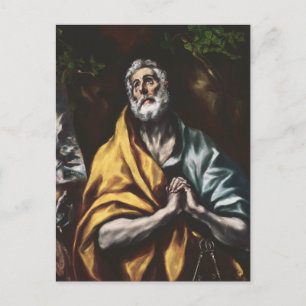 The Repentant Saint Peter by El Greco Postcard