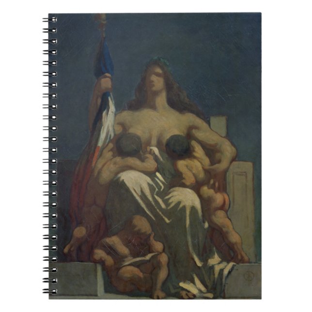 The Republic, 1848 (oil on canvas) Notebook (Front)