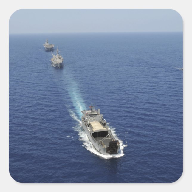 The Republic of the Philippines Navy ships Square Sticker (Front)