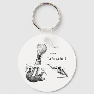 The Rescue Team (Sloth, Dinosaur)     Key Ring