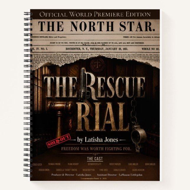 The Rescue Trial World Premiere Commemorative Notebook (Front)