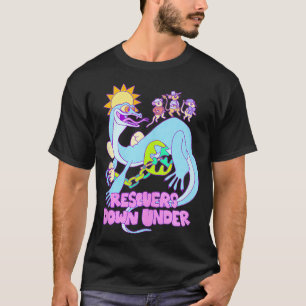 The Rescuers Down Under Vintage Retro Lizard Doodl T-Shirt