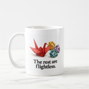 The Rest Are Flightless Origami Humor Coffee Mug