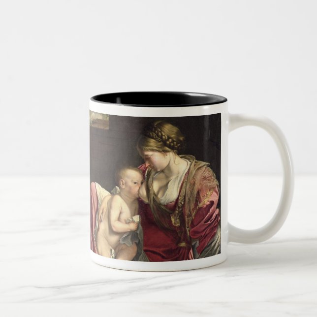 The Rest on the Flight into Egypt, 1628 Two-Tone Coffee Mug (Right)