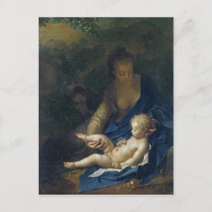 The Rest on the Flight into Egypt, 1706 Postcard