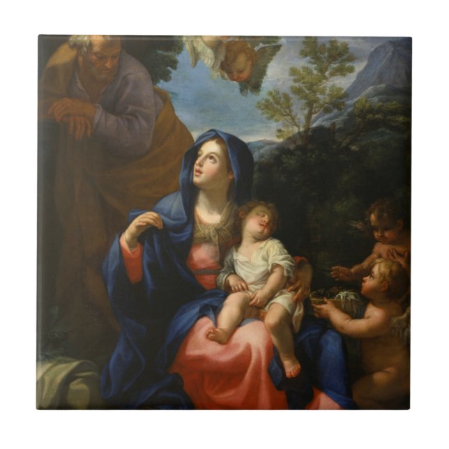 The Rest on the Flight into Egypt Tile (Front)