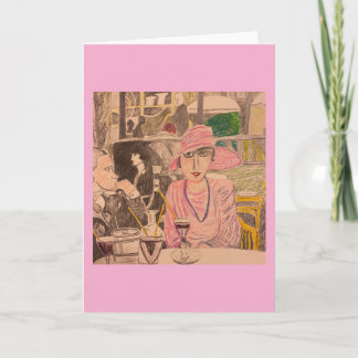 The Restaurant Couple Card
