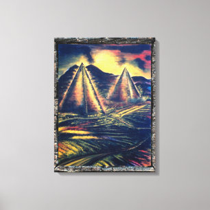 The Resting Place, Pyramids Canvas Print