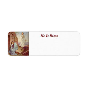 The Resurrection Label Return Address Label