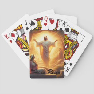 The Resurrection Light: Jesus Christ Rises Playing Cards