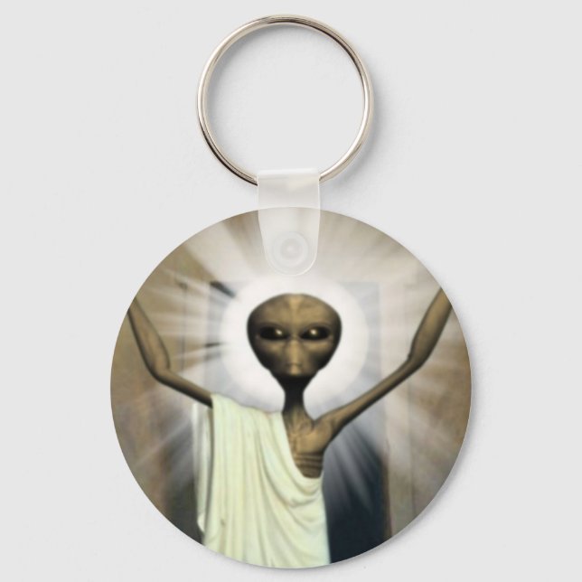 The Resurrection Of Alien Jesus Key Ring (Front)