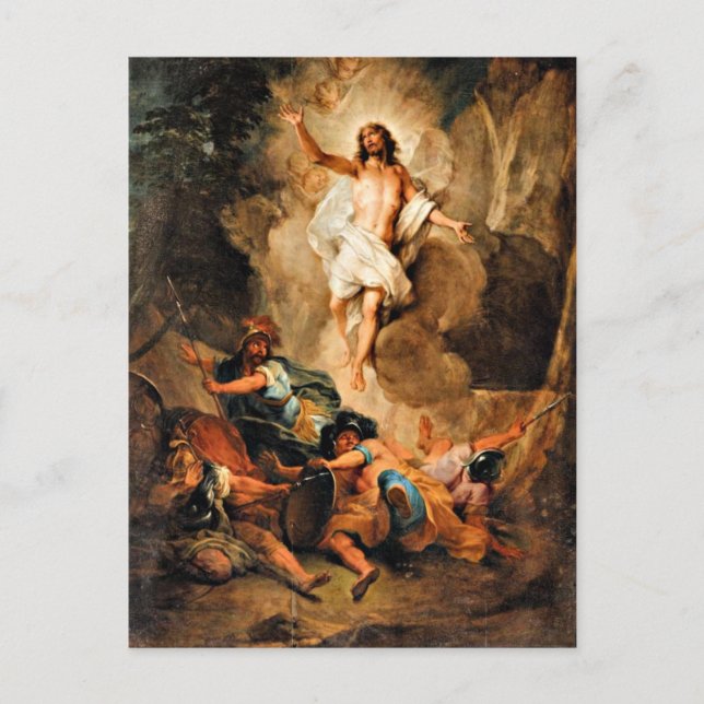 The Resurrection of Christ, fine art painting Postcard (Front)