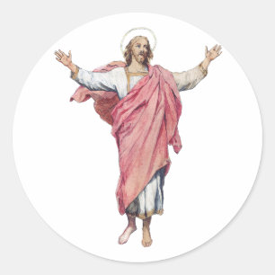 The Resurrection of Christ Sacred Masterpiece  Classic Round Sticker