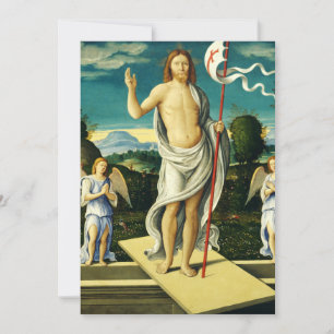 The Resurrection of Jesus by Girolamo da Santacroc Holiday Card